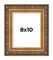 8x10 Museum Gold Picture Frame - UV Acrylic, Foam Board Backing, Hanging Hardware